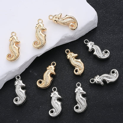 20PCS 3D Retro Seahorse CCB Pendant Set