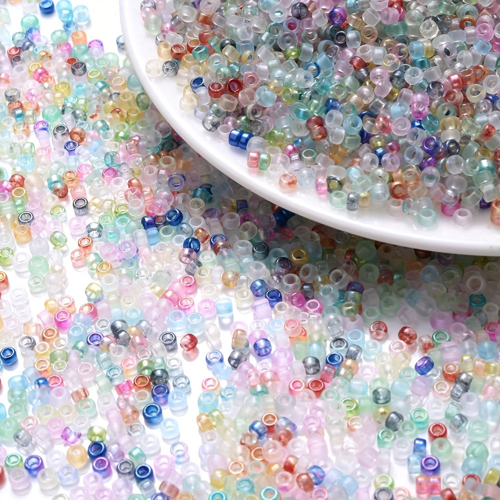 500PCS 2.5mm Round Glass Seed Bead Set