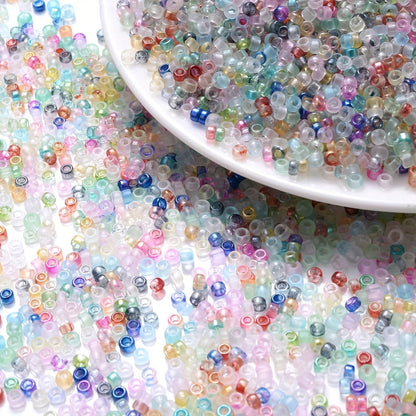 500PCS 2.5mm Round Glass Seed Bead Set