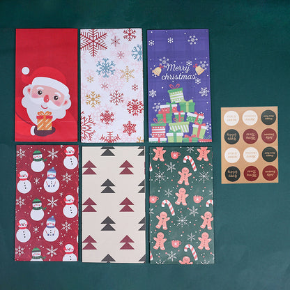 Christmas Paper Gift Bags with Sealing Stickers