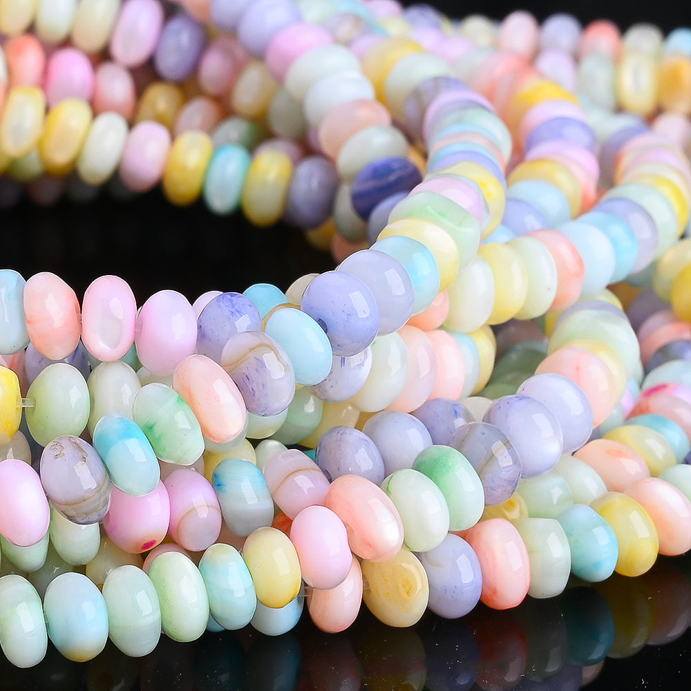 Translucent Abacus Wheel Beads