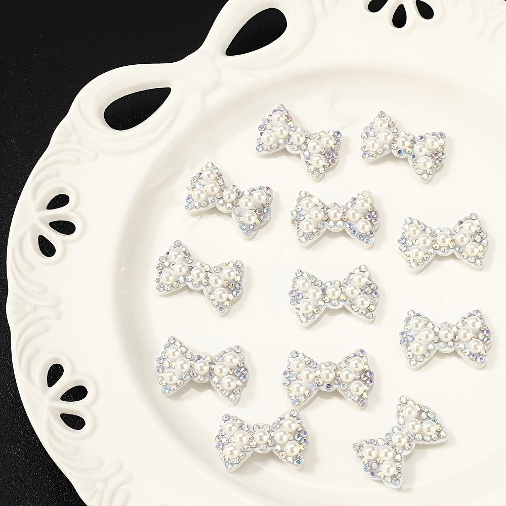 Rhinestone Bow Patches