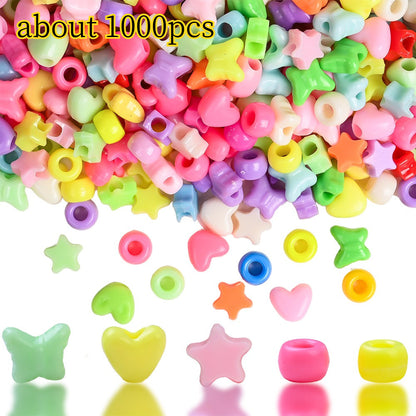 Mixed Heart Butterfly Acrylic Beads