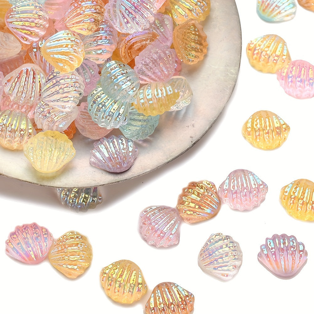 Mixed Glitter Acrylic Beads