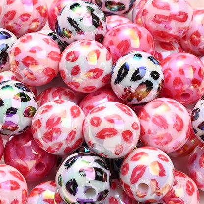 Valentine’s Day Heart and Lips Beads