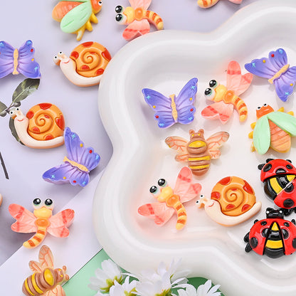 Cartoon Resin Insect Charms