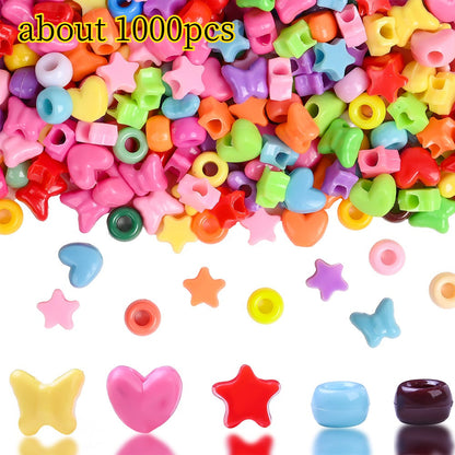 Mixed Heart Butterfly Acrylic Beads