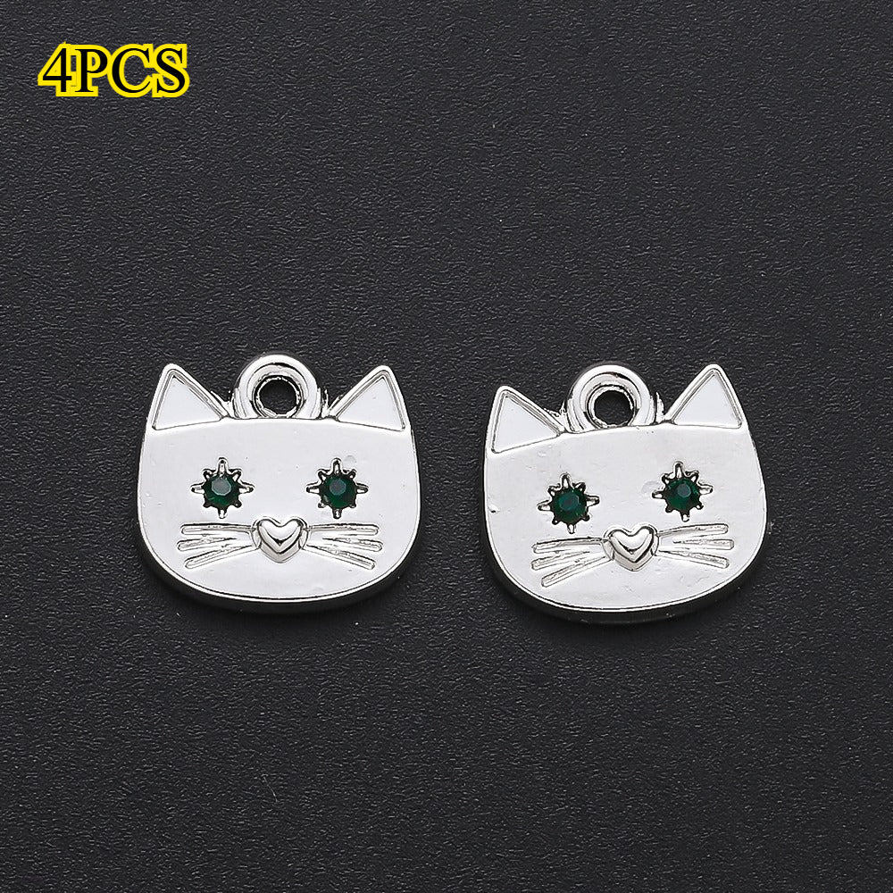 Cat Alloy Pendant Charms