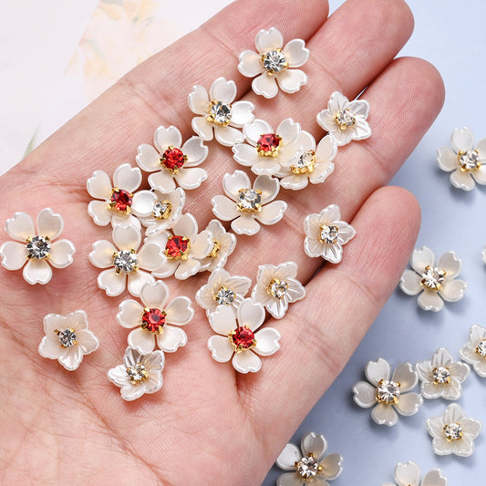 Acrylic Rhinestone Flower Patches