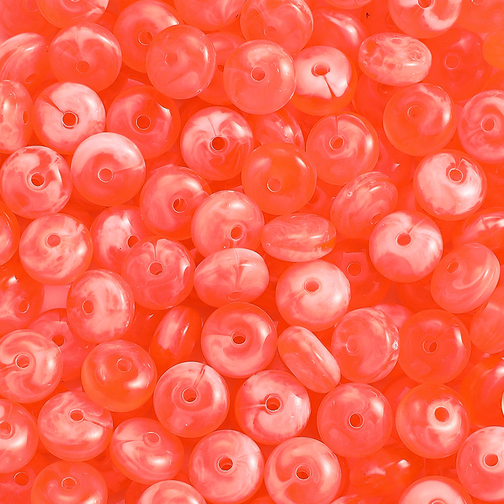 100-Piece 5x10 mm Acrylic Flat Spacer Beads