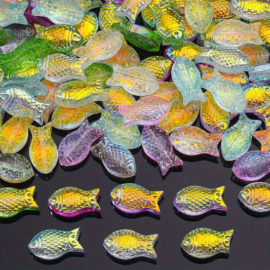 Colored Fish Glass Beads