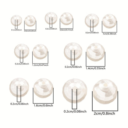 White Acrylic Ball Beads