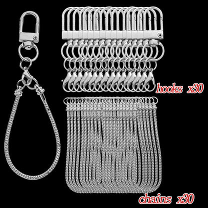 Blank Beadable Keychain Set