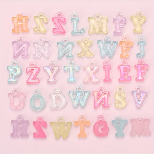 5-14 mm Mixed Letter Acrylic Charms