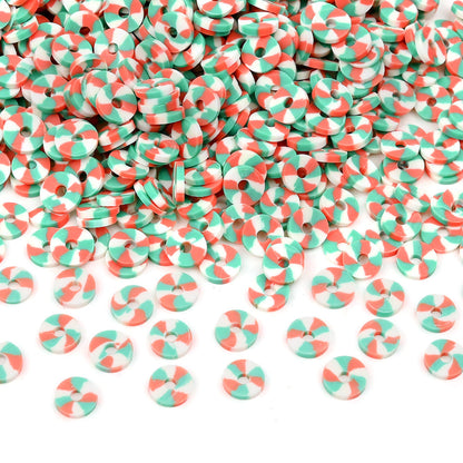 Mixed Color Round Clay Beads