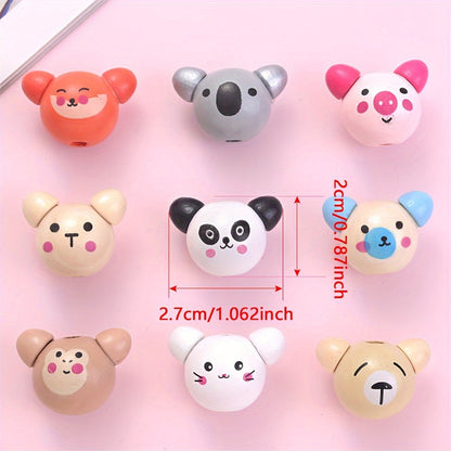 Assorted Animal Wooden Beads