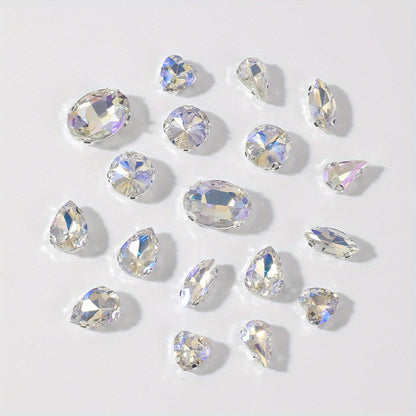 Glass Claw Rhinestones Patches
