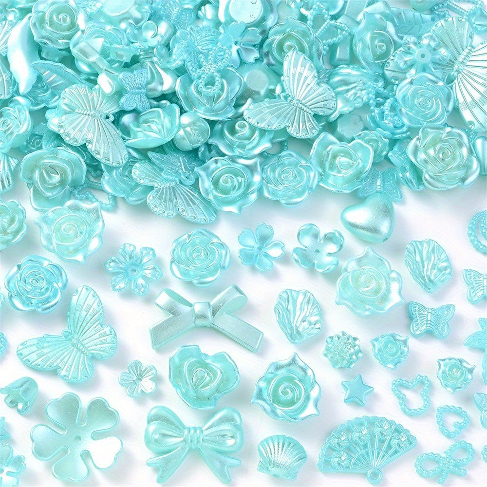 8-40 mm Acrylic Butterfly, Flower, Moon & Star Bead Assortment