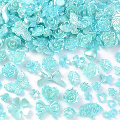 8-40 mm Acrylic Butterfly, Flower, Moon & Star Bead Assortment