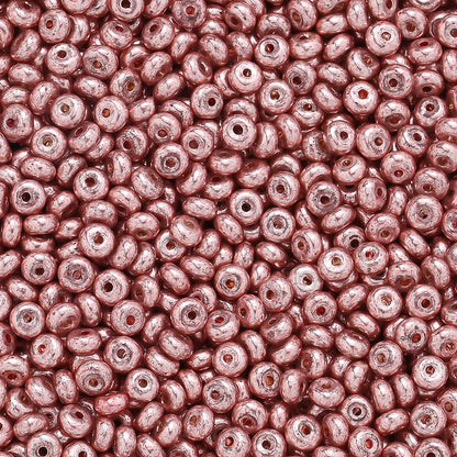 4 mm Glass Metal Abacus Rice Beads
