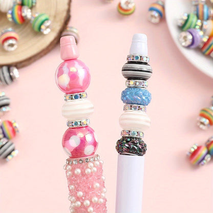 10pcs 14x15mm Rainbow Rhinestone Resin Wheel Beads