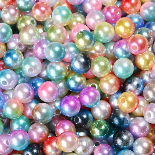 10 mm Acrylic Loose Beads for DIY Jewelry Making