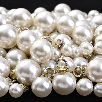 8/10/12/14/16 mm Acrylic Rhinestone Round Spacer Beads