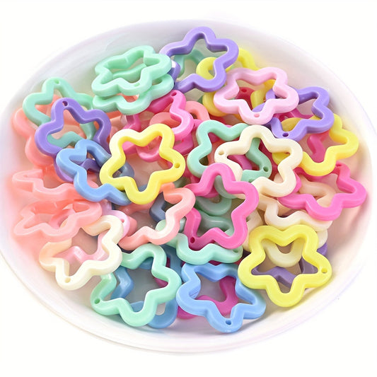 Hollow Star Acrylic Beads