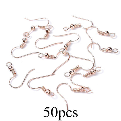 50-Piece 20x17 mm Ball & Coil Earring Hooks