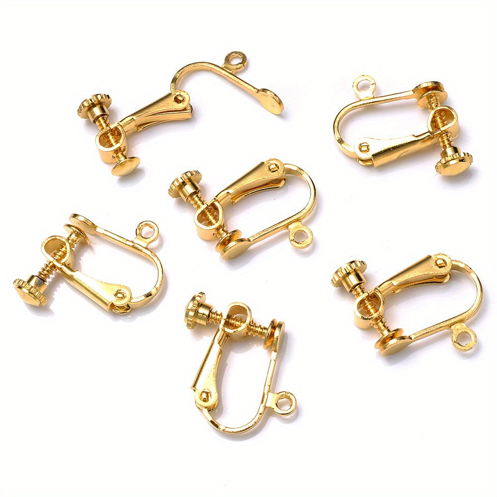 Brass Screw Ear Clips