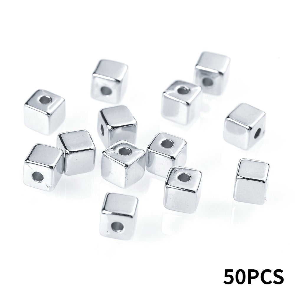 4 mm Colored Plastic CCB Spacer Beads