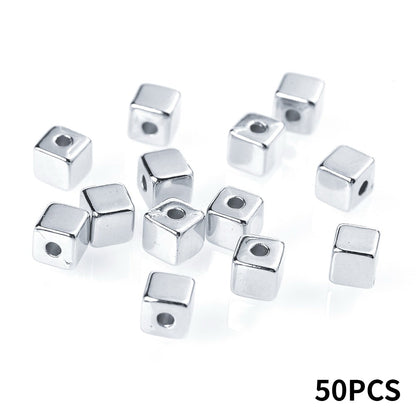 4 mm Colored Plastic CCB Spacer Beads