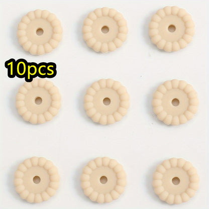 10pcs/set 12/15mm Round Silicone Beads