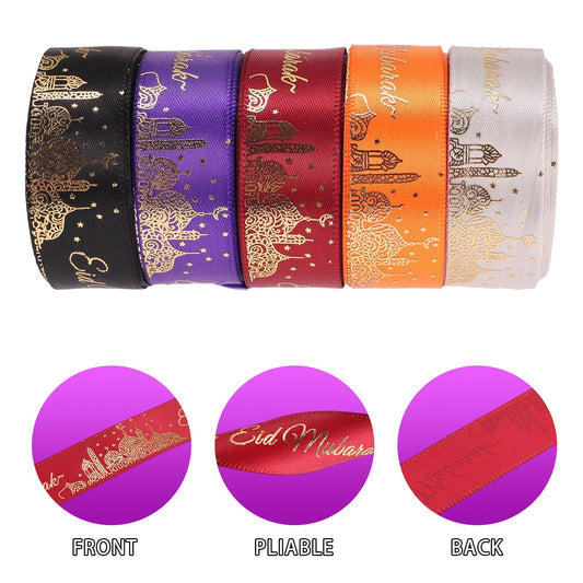 Happy Eid Mubarak Grosgrain Ribbon