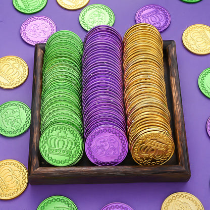 Mardi Gras Plastic Party Coins