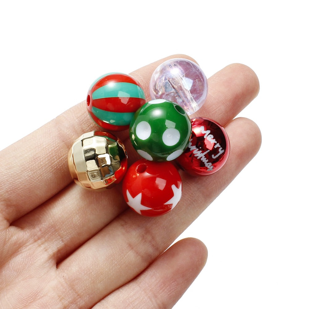 Mixed Pattern Acrylic Beads