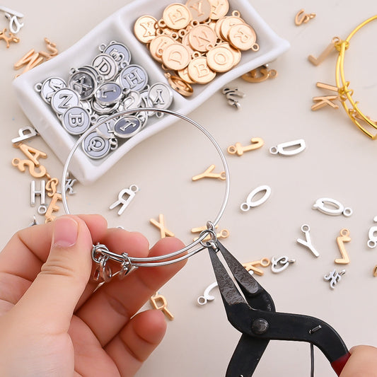 78/156PCS A-Z Alloy Letter Pendant Set