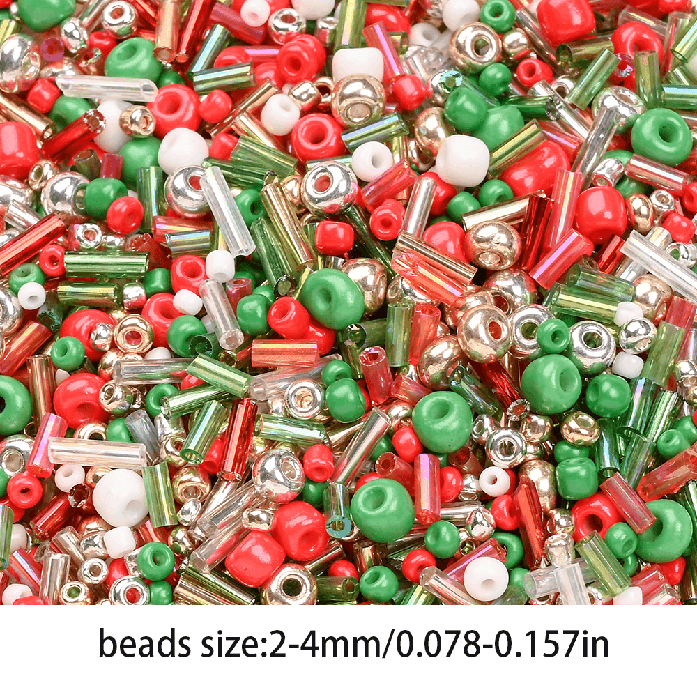 Christmas Glass Seed Beads
