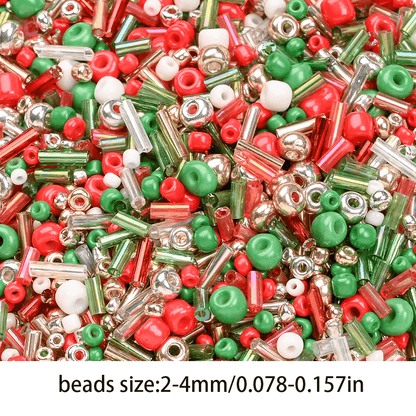 Christmas Glass Seed Beads