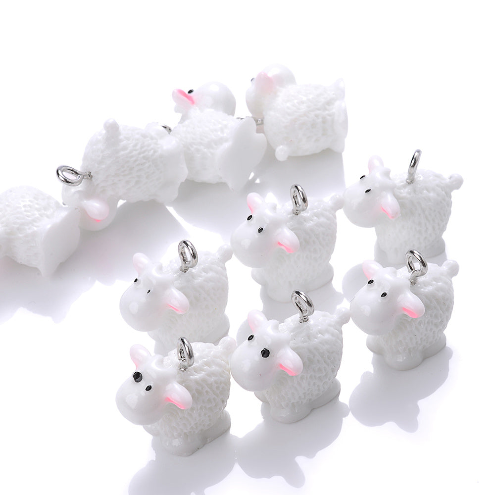 Resin Lamb Pendants