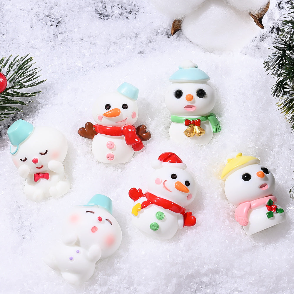 Christmas Snowman Mini Decorative Statues