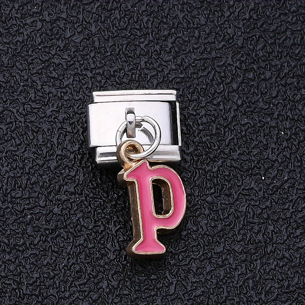 1PC A-Z English Letter Charm Link Set for 9mm Bracelets