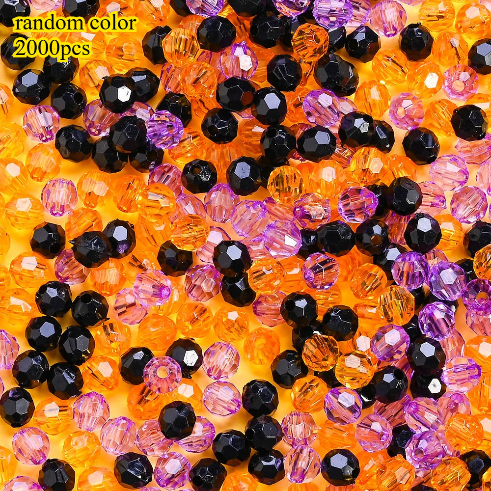 Halloween Faceted Acrylic Beads