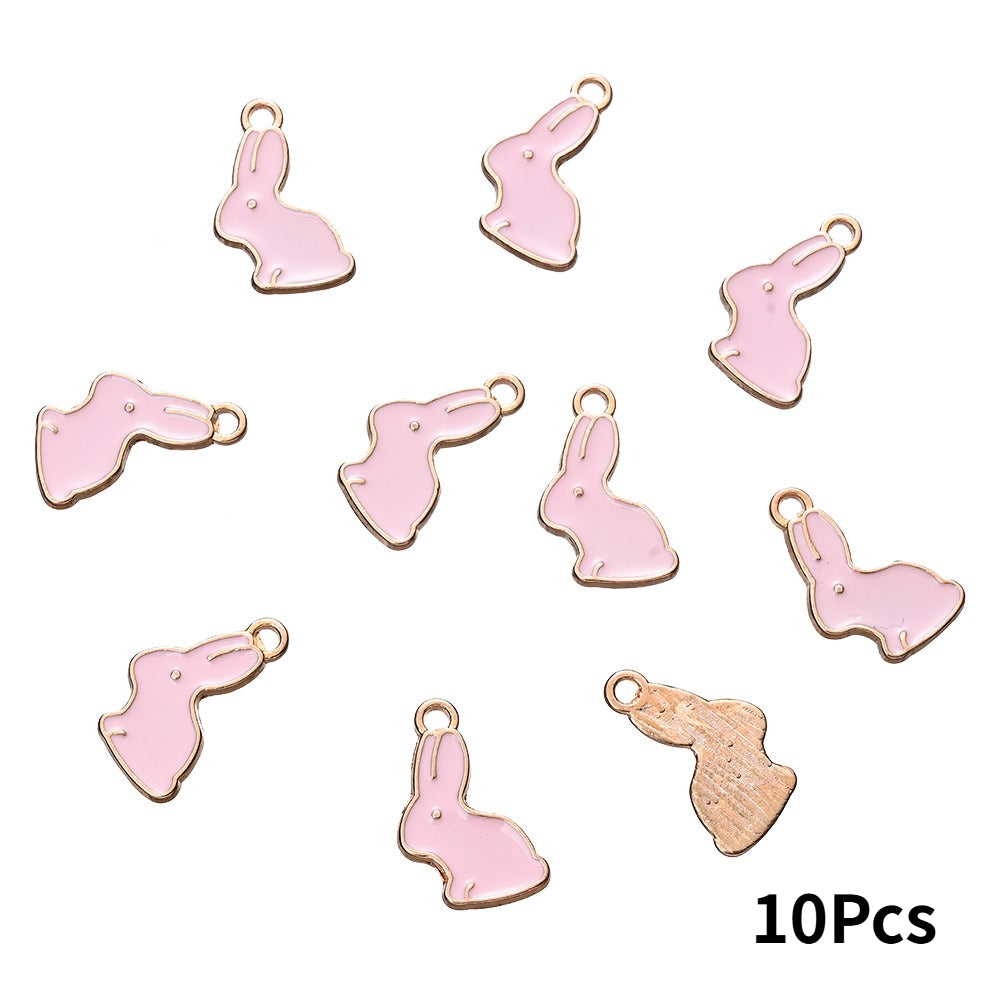 Easter Enamel Rabbit Pendants