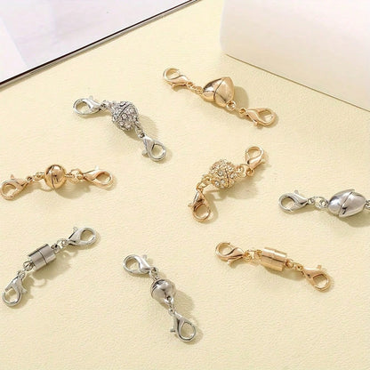 16-Piece Gold & Silver Magnetic Jewelry Clasps