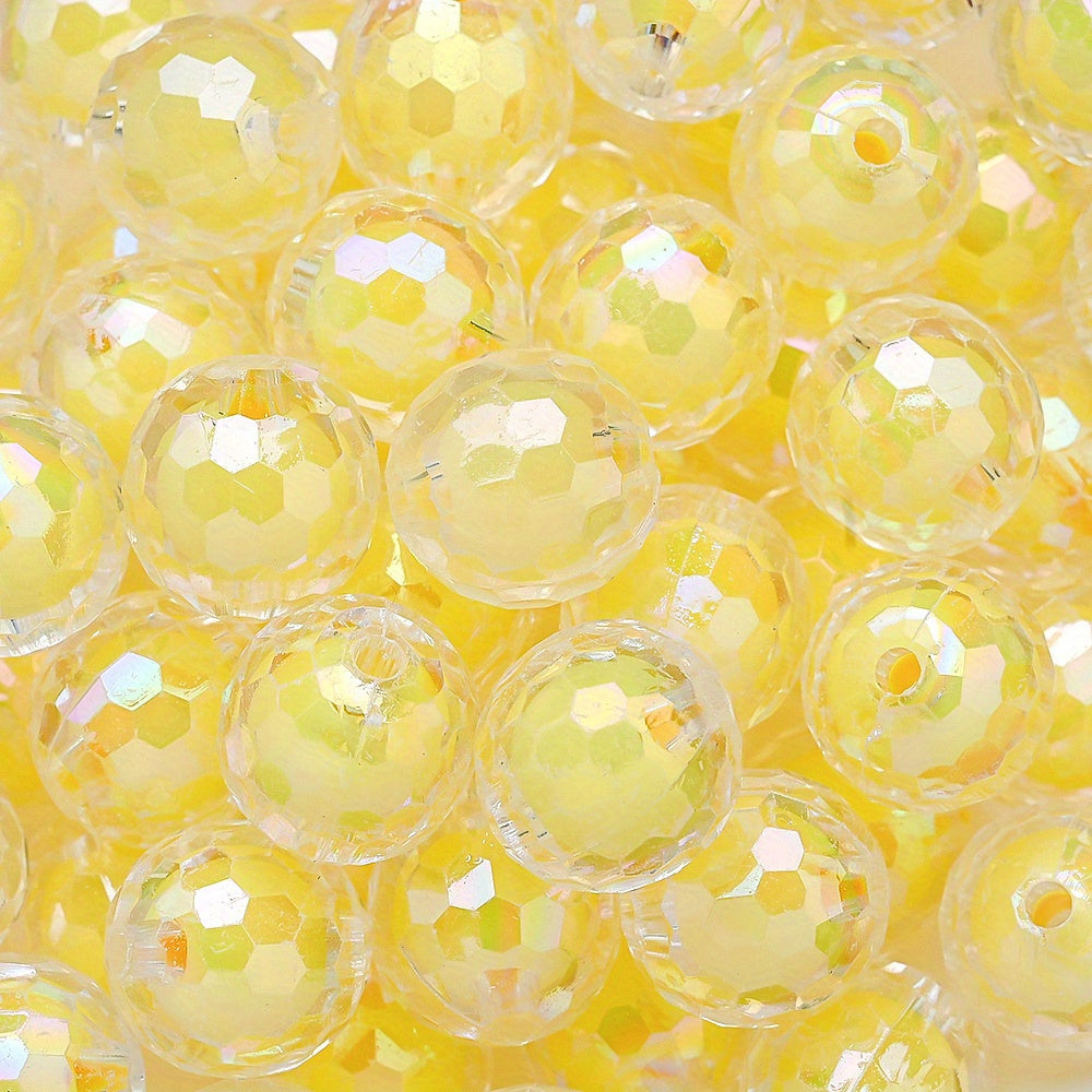 Clear Cut Acrylic Round Beads