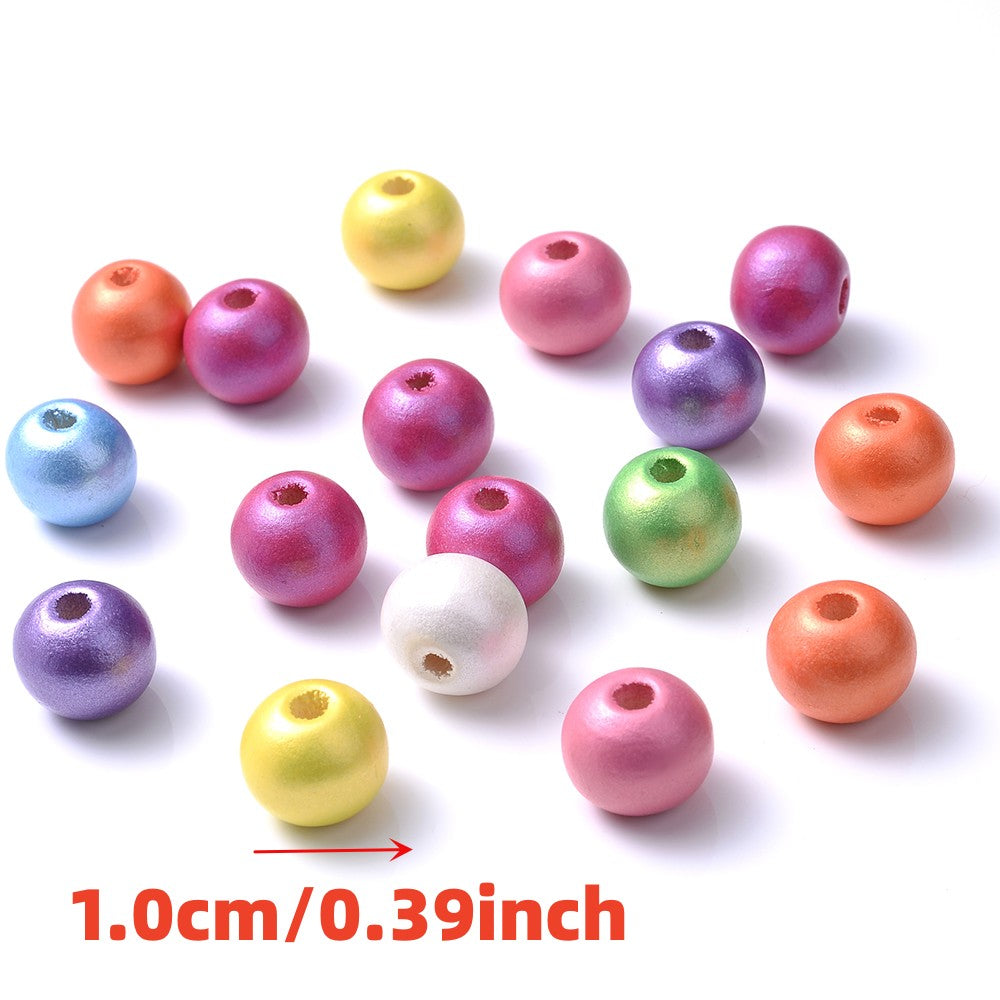 Natural Wooden & Pearl Bead Set