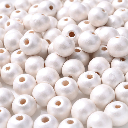 Natural Wooden & Pearl Bead Set