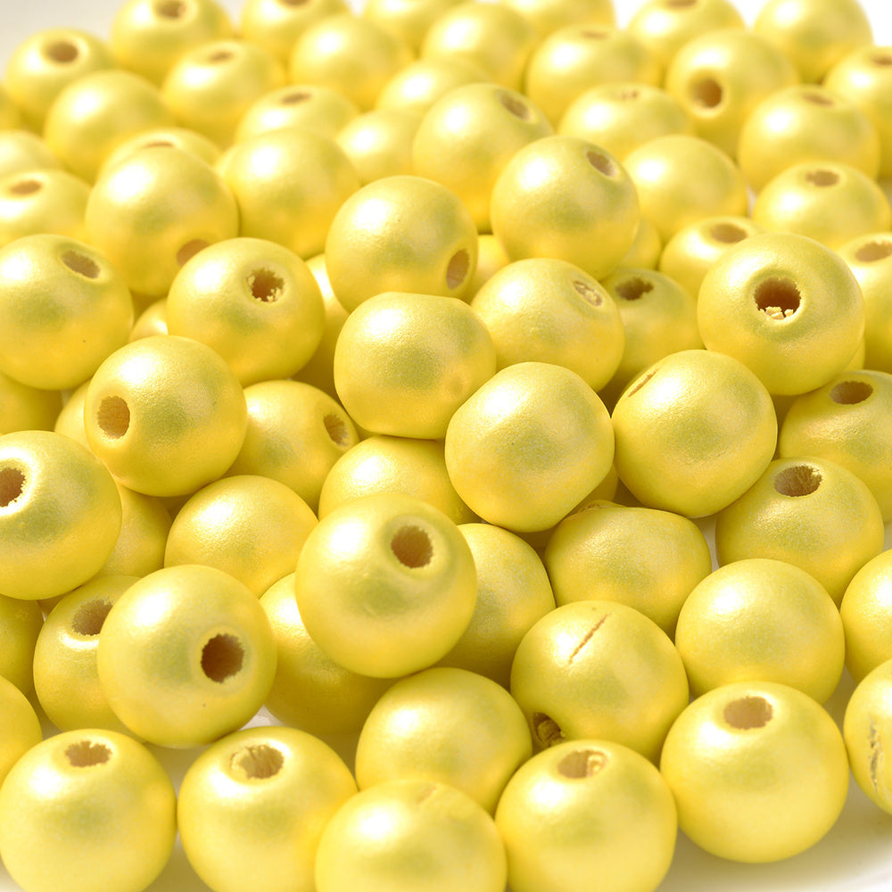 Natural Wooden & Pearl Bead Set