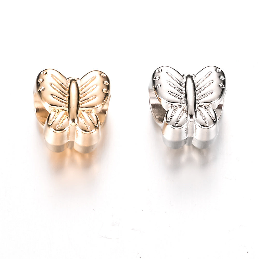 30pcs 0.43inch Mix Butterfly Bead Loose Spacer Plastic CCB Beads